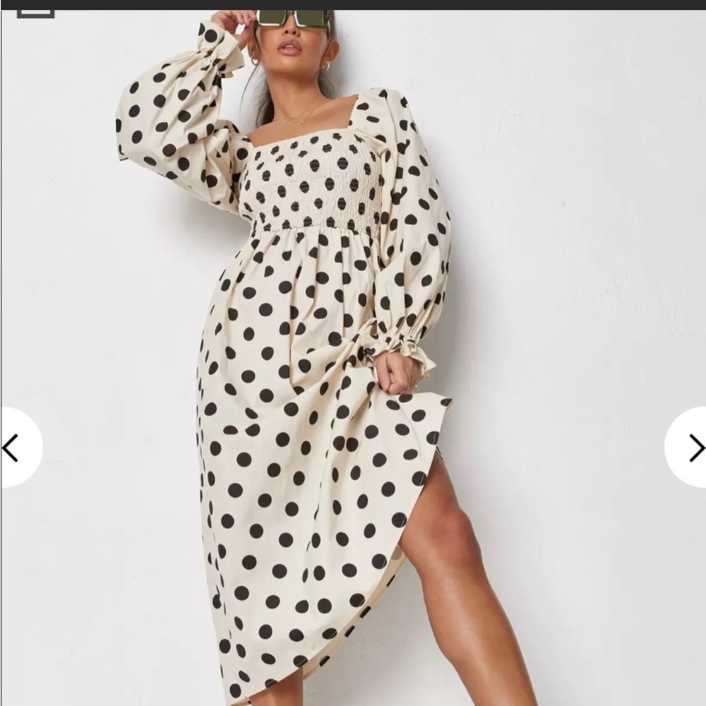 Misguided polka dot dress